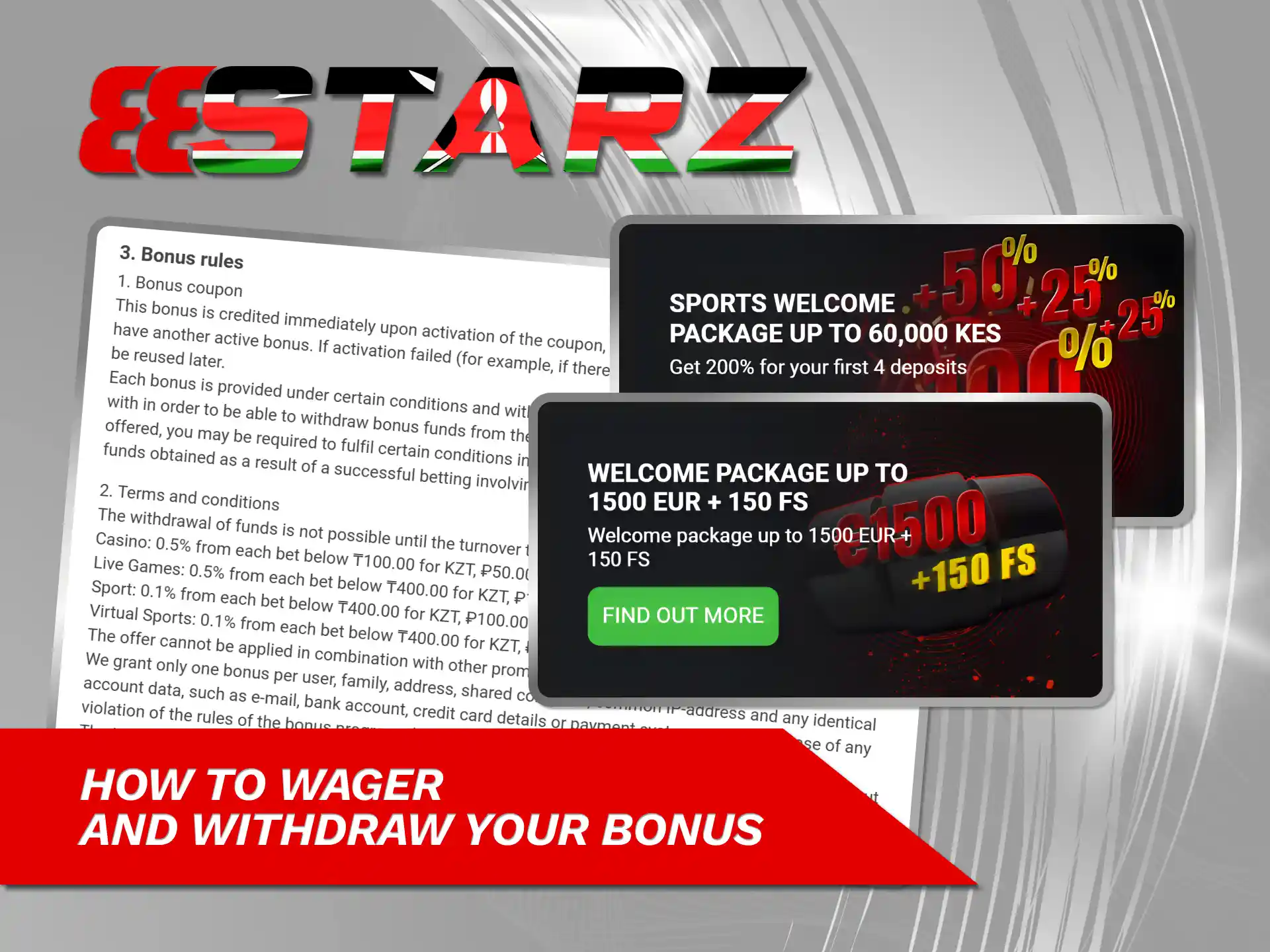 Learn how to wager and withdraw your bonus on 888starz.