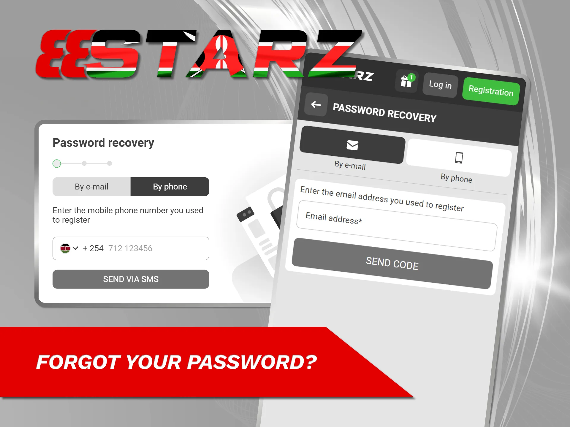 Access your account by resetting your password on 888starz Kenya.