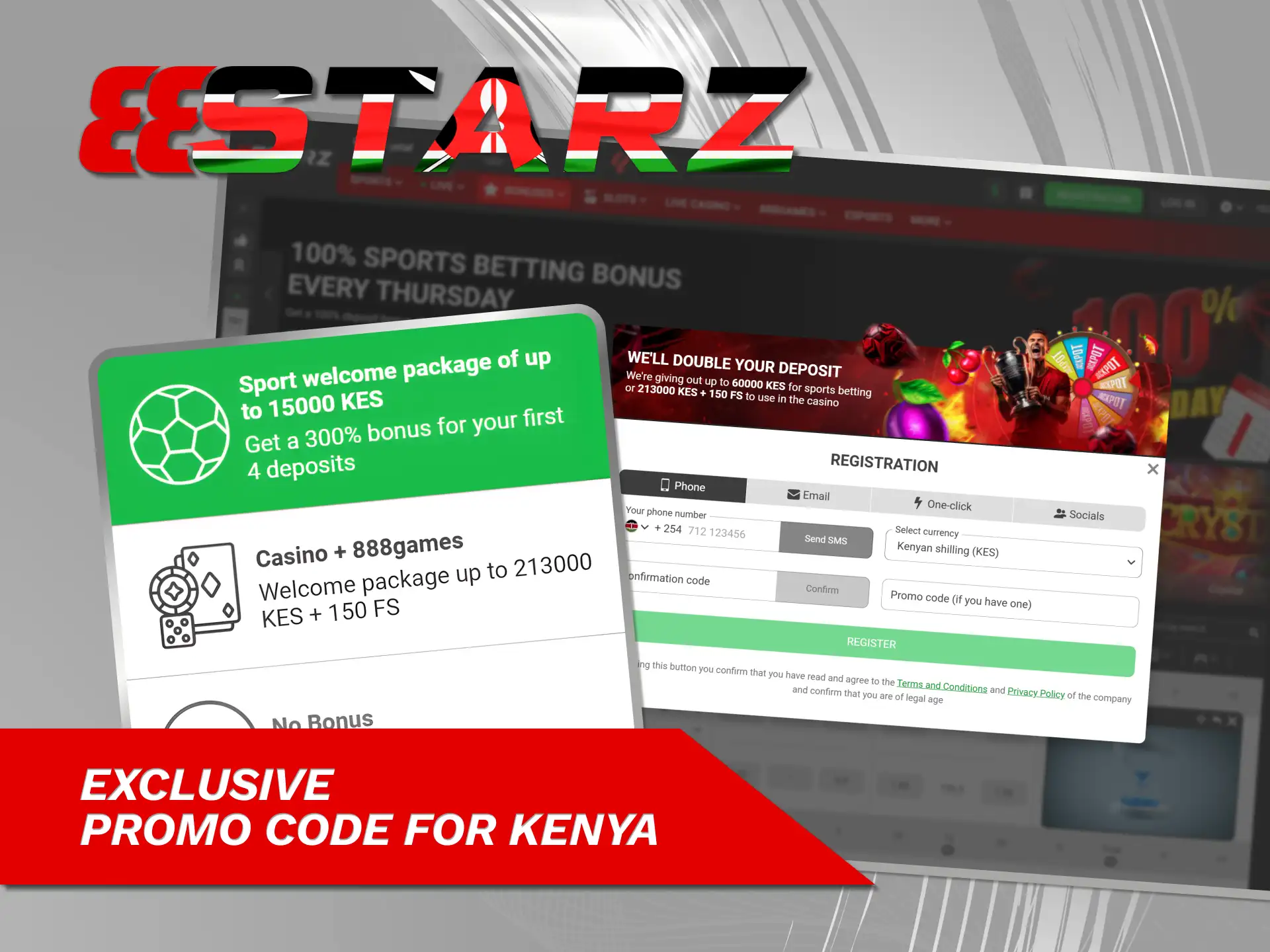 Claim exclusive promo codes at 888starz Kenya official.